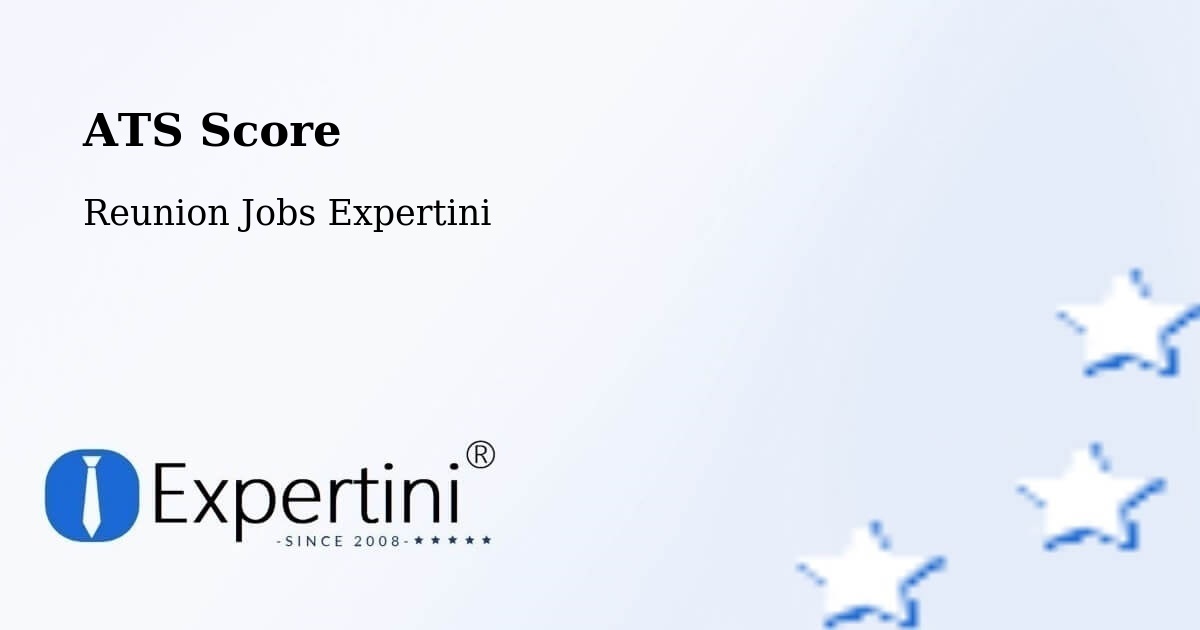 Resume ATS Score & Job Description Match Tool – Reunion - Reunion Jobs Expertini