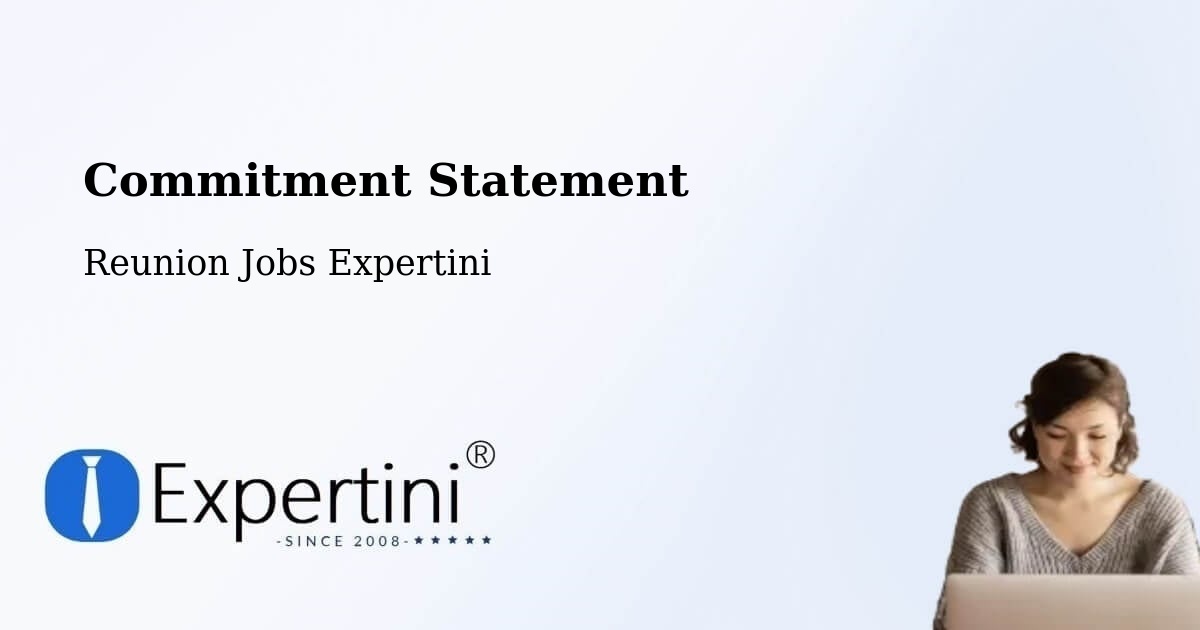 Commitment Statement - Reunion Jobs Expertini