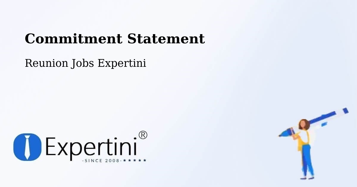 Commitment Statement - Reunion Jobs Expertini