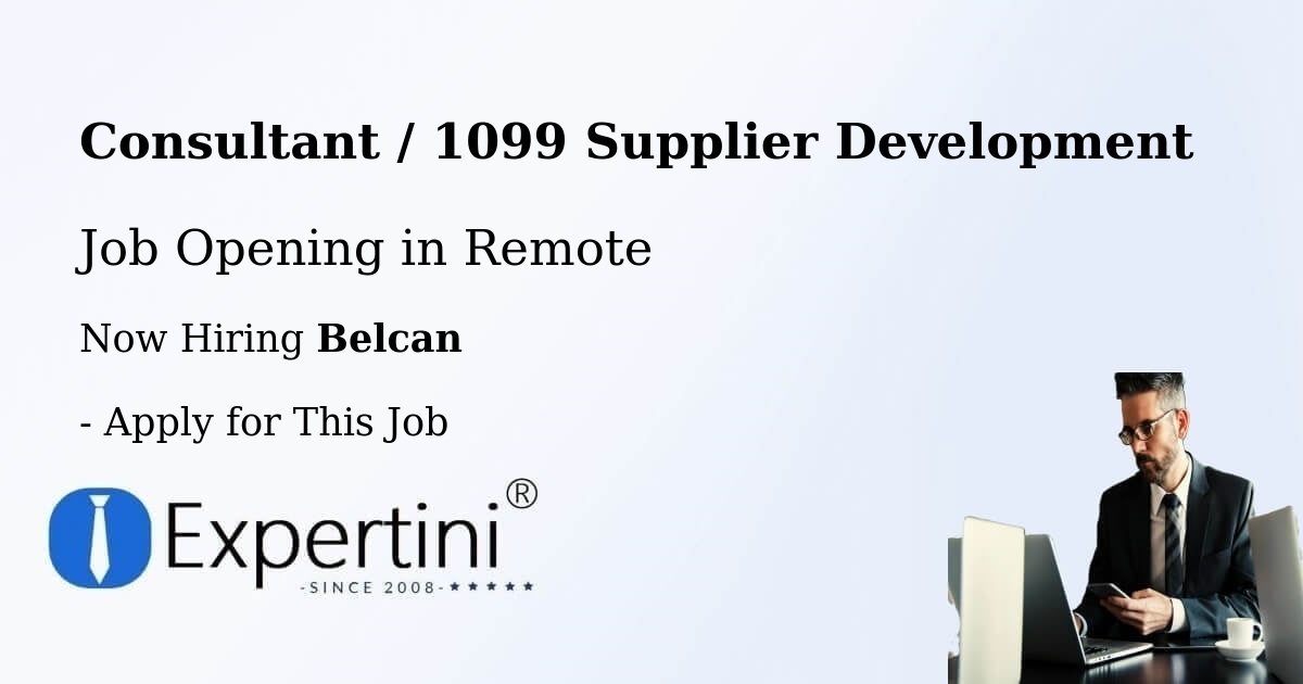 Consultant / 1099 -  Supplier Development