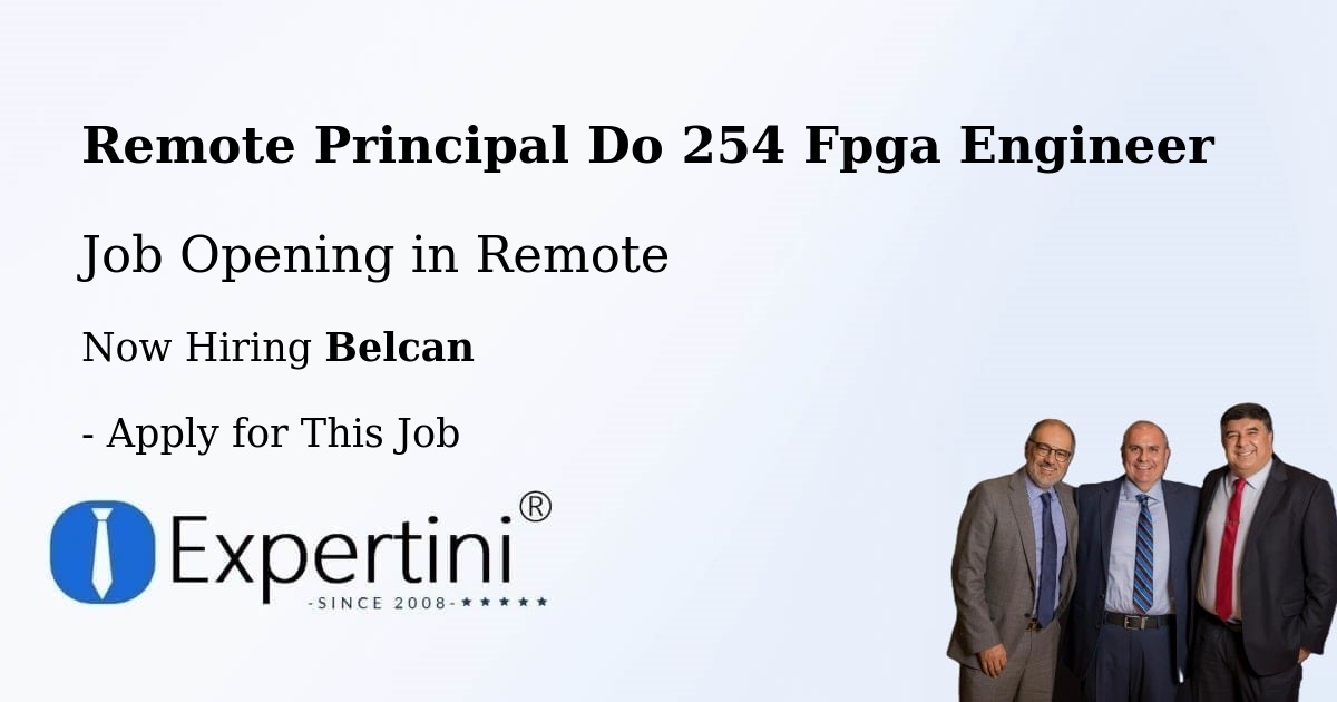 REMOTE Principal DO-254 FPGA Engineer