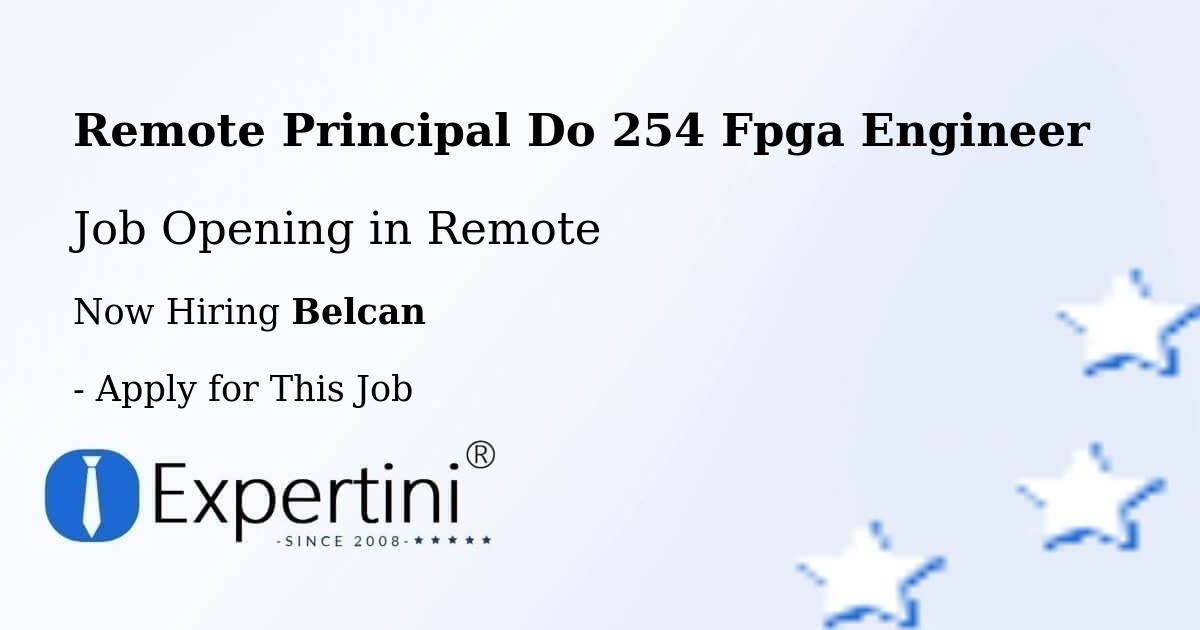 REMOTE Principal DO-254 FPGA Engineer