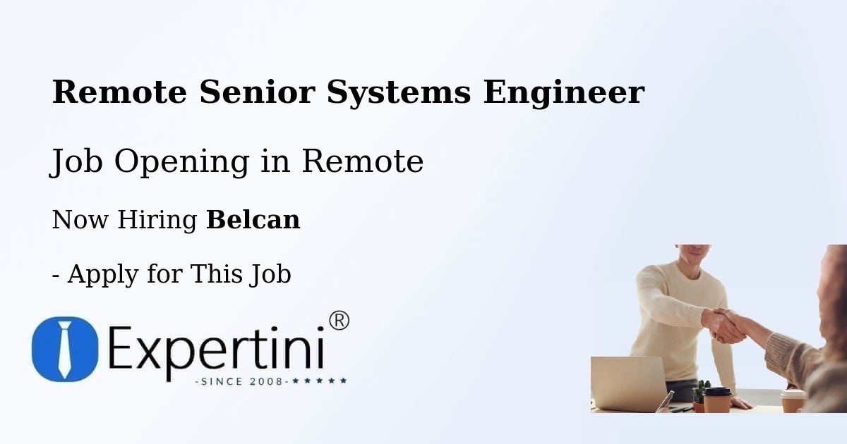 REMOTE Senior Systems Engineer