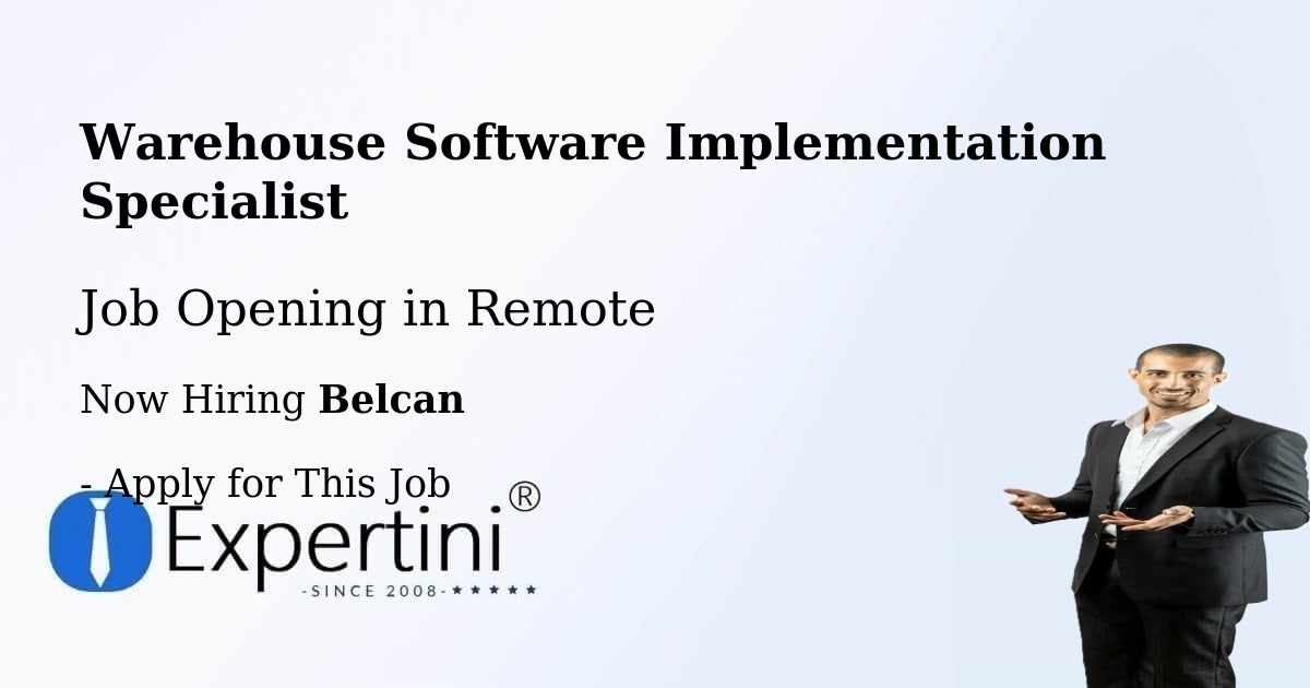 Warehouse Software Implementation Specialist