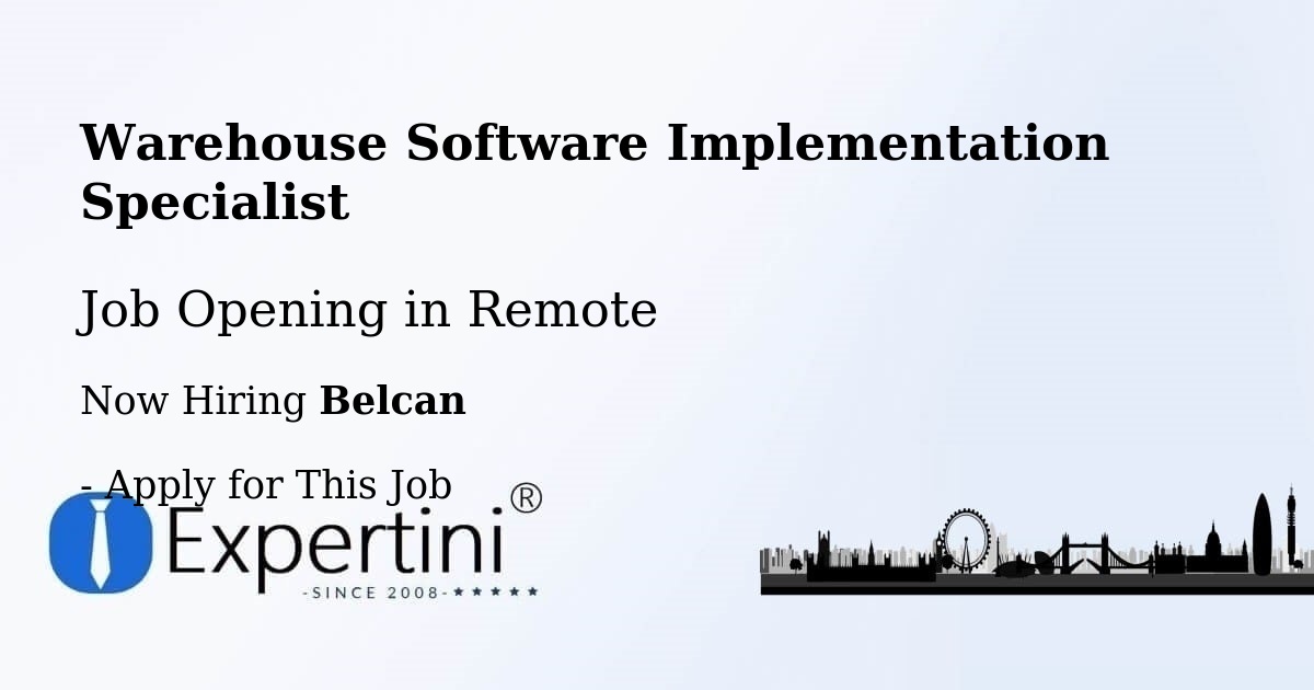 Warehouse Software Implementation Specialist