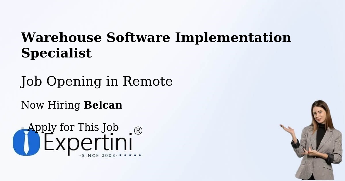 Warehouse Software Implementation Specialist