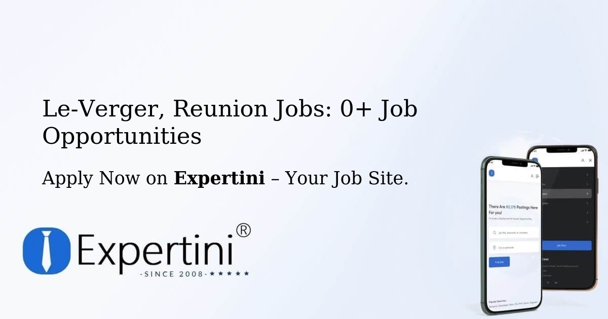 Le-Verger, Reunion Jobs: 2+ Job Opportunities